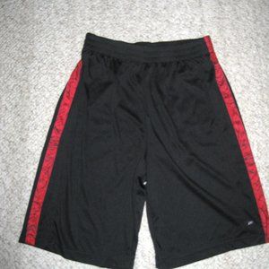 SALE! Pro Player Boys Athletic Black Elastic Waist Side Stripe Shorts size 14